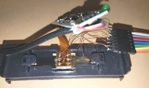 Connections for scope soldered directly to read head